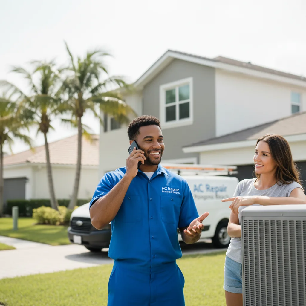 AC Repair Pompano Beach customer support in Worth